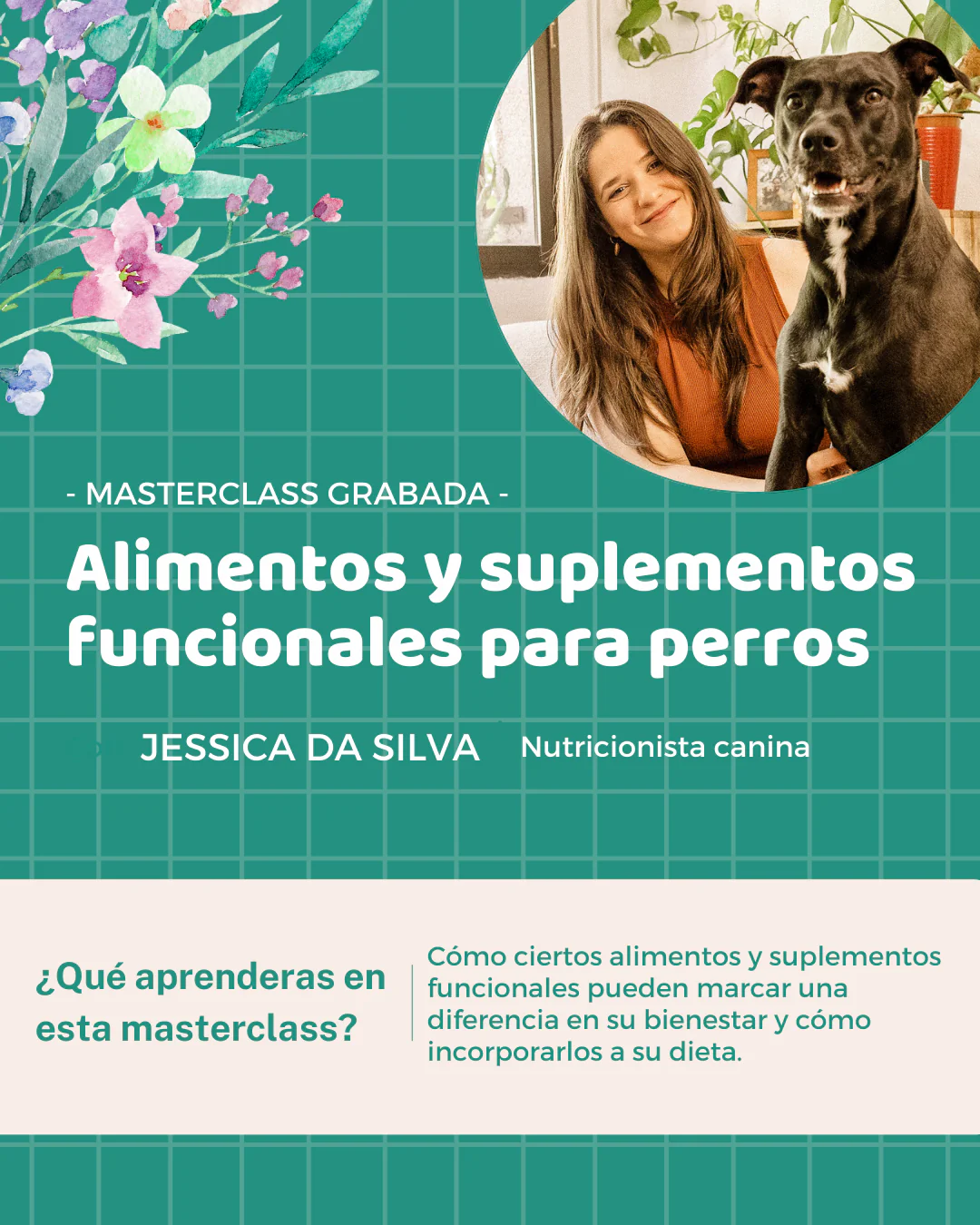 Masterclass grabada | Alimentos y suplementos funcionales para perros